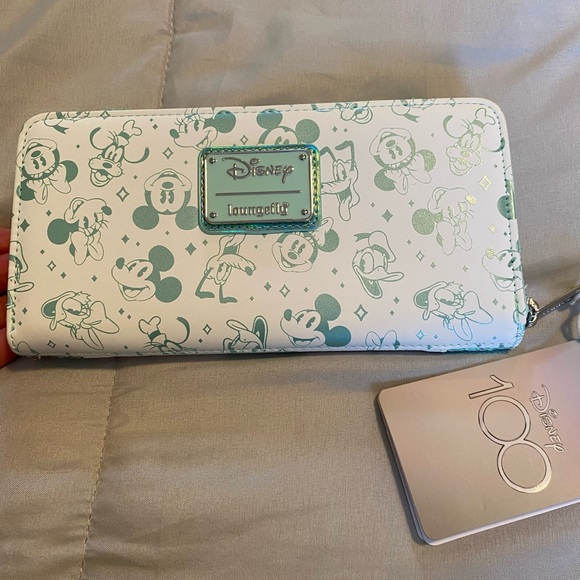 NWT Loungefly Mickey Mouse Wallet 100 years Exclusive - Picture 2 of 9